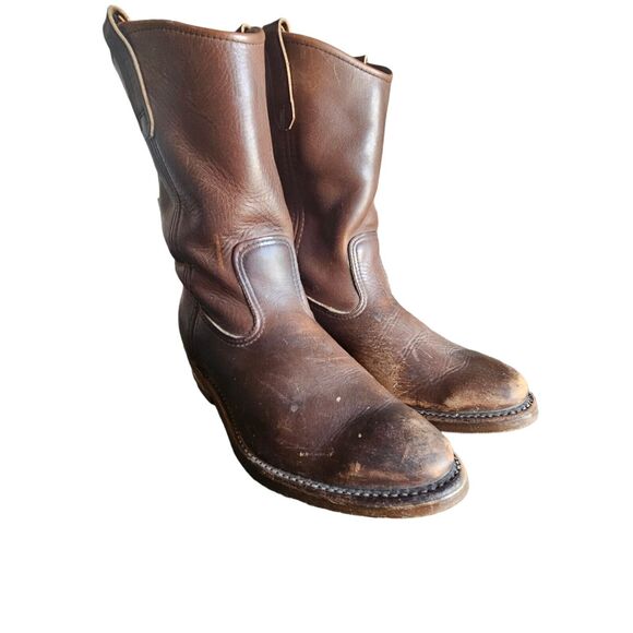 Red Wing Shoes Other - Vintage Red Wing 1155 Pecos Mens Brown Leather NailSet Boots Size 8.5 EE